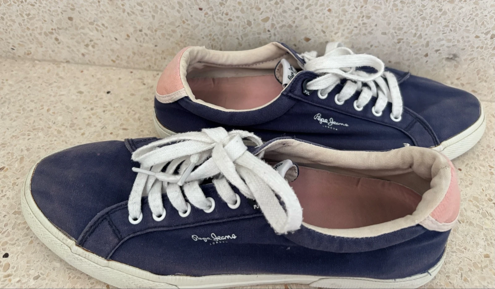 Zapatillas de lona azul marino Pepe Jeans 